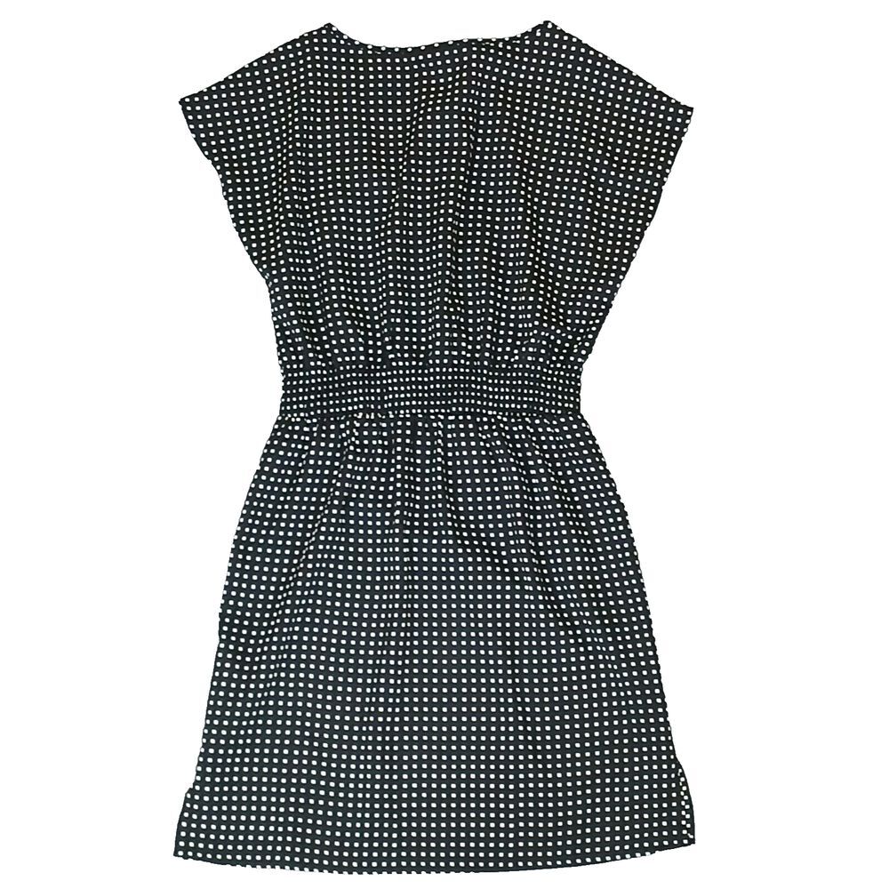 Gap‎ Womens short sleeve Black Dot Print mini dress V Neck size Small - Picture 2 of 10